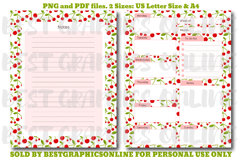Cherries Daily Planner Printable Pack US Letter Size and A4 Product Image 6