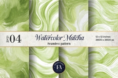 Watercolor Matcha Pattern, Green Wash Texture Product Image 1