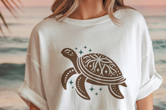 Celestial Sea Turtle SVG. Tribal Turtle Mandala PNG clipart Product Image 3