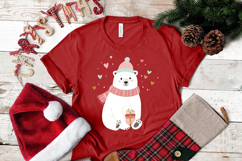 Christmas Bear Deer Penguin Cat PNG Sublimation Clipart Product Image 2