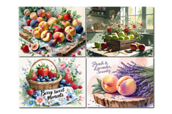 Fruit Kitchen Cutting Board Design, Tropical fruit PNG Product Image 2