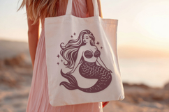 Mermaid Silhouette SVG Cut Files| 4 Magical Mermaid Designs Product Image 5