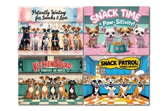 Dogs Kitchen Cutting Board Design, Funny Dog Cutting Board Product Image 2