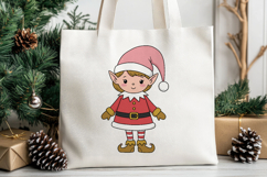 Christmas Angel, Elf, Santa, Snowman PNG Sublimation Clipart Product Image 3