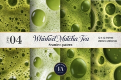 Matcha Foam Texture, Green Bubble Pattern Product Image 1