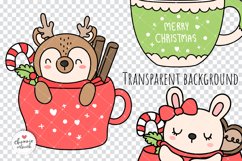 Christmas mug svg, Christmas animal svg Product Image 3