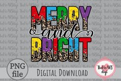 Colorful Merry and Bright PNG, Leopard Merry and Bright Png Product Image 2