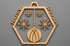 Happy Holidays Snowflake Ornament Product Image 1