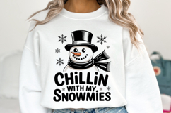 Chillin with my Snowmies Svg | Christmas svg | Shirt Svg Product Image 5