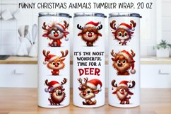 Funny christmas characters Tumbler Wraps|BUNDLE PNG. Product Image 6
