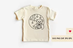 Teddy Bear SVG - Welcome Sign SVG, New Baby SVG Product Image 3