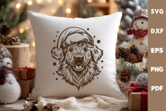 Dog laser SVG PNG| Christmas Cutting Board Design Product Image 5