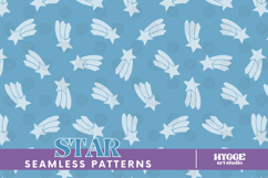 Boho Star Seamless Pattern Nursery Tile PNG DTF Baby Kids Product Image 1