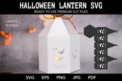 Halloween lantern SVG I Halloween luminaries paper cut SVG Product Image 2