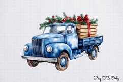 Blue-Christmas-Clipart-Sublimation Clipart Bundle PNG Product Image 6