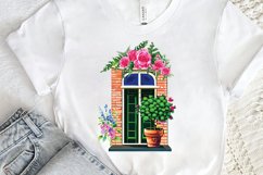 Flower Doors Watercolor PNG Clipart Product Image 3