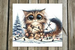 Christmas cat | 4 funny Skinny tumbler sublimation designs Product Image 5