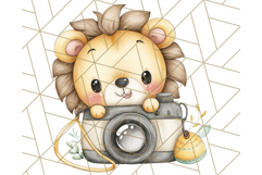 Cute Safari Animal Clipart PNG for Kids, African Wildlife Product Image 5
