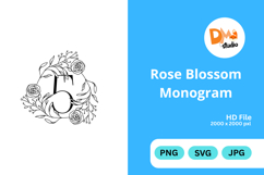 Rose Blossom Monogram Product Image 1