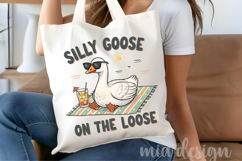 Silly Goose On The Loose PNG, Summer Goose Beach Sublimation Product Image 5