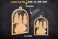 Christmas Ornaments Bundle SVG laser cut files for Glowforge Product Image 5