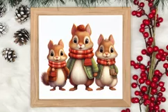 Christmas Family Animals Sublimation Clipart, Christmas PNG Product Image 4
