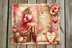Valentine Fairy | Magic Skinny Tumbler Sublimation Design P Product Image 5