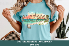 Alabama State PNG, Vintage Cotton Field Southern Sublimation Product Image 5