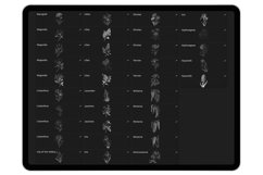 75 Procreate Wildflowers Part - 1 Stamp Brushes Product Image 6
