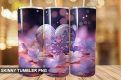 3D Valentine&#039;s Day PNG Tumbler Design Product Image 1