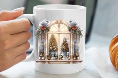 Christmas Window Sublimation Clipart, Christmas Window Product Image 5