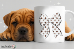 White Floral Bow PNG Chic Ribbon Fashion Elegant Design PNG Product Image 6