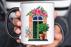 Flower Doors Watercolor PNG Clipart Product Image 2