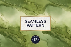 Spilled Matcha Texture, Green Abstract Liquid Digital Paper Product Image 3