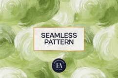 Watercolor Matcha Pattern, Green Wash Texture Product Image 3