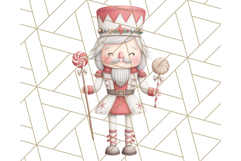 Nutcracker Clipart, Festive Holiday Toy Soldier PNG Art Product Image 5