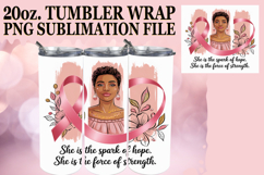 RADIANT GLOW 20oz TUMBLER WRAP, Cancer Product Image 1