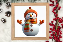 Funny Snowman Sublimation Clipart, Christmas PNG Product Image 4