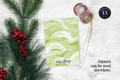 Watercolor Matcha Pattern, Green Wash Texture Product Image 4