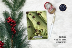 Matcha Ice Cream Pattern, Matcha Dessert Digital Paper Product Image 4