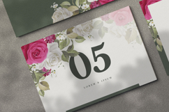 beautiful wedding card invitation with roses flower Product Image 5