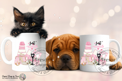 Pink Just Married Wedding PNG Bride Clipart Sublimation Product Image 5