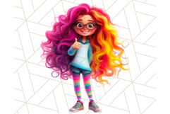 Teen Girl Clipart PNG, Fun Character Illustration Product Image 5