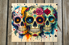 Sugar Skulls | 4 Halloween Skinny tumbler designs PL Product Image 5