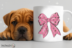 Pink Luxury Bow PNG Chic Fashion Ribbon Girly Design Art Product Image 7