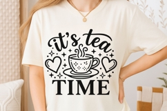 It's Tea Time Svg, Tea Lover Svg, Tea Time Svg, Tea Cup Svg. Product Image 6