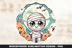 Halloween Pumpkin Wind Spinner Sublimation Design Product Image 1