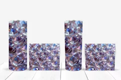 Crystals Tumbler Sublimation, Gemstones Tumbler Wrap Design Product Image 5