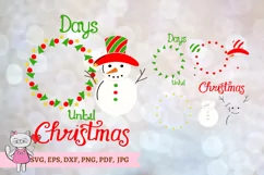 Snowman Christmas svg, days until Christmas svg Product Image 4