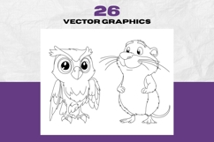 Cartoon Safari Animal Clipart Bundle Product Image 5